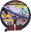 Taisia 5/8" Soaker Hose 25 ft Round Rubber Garden Water Hoses, Heavy Duty Drip Hose for Watering Irrigation, Water Seeper Soaker Hoses for Garden, Lawn and Plants