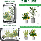Ohuhu 36'' Garden Mesh Plant Cover, 2 Pack Pop Up Plant Protector Strawberry Cover Garden Net Cage Wind Protection for Plants Outdoor with Storage Bag 24 x 24 x 36 Inches