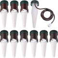 Hestya 10 Pack Plant Watering Stakes Automatic Devices Plant Self Drip Irrigation Slow Release Indoor Outdoor Terracotta Water Spikes for Potted Plants Flower (Black Base)