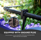 Soaker Hose 100 FT for Garden Beds, 1/2’’ Rubber Garden Soaker Hoses 100 FT with Connectors, Drip Irrigation Watering Hose for Vegetable, Tree, Lawn Yar (100 FEET)