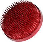 Wazakura Ikebana Color Kenzan - Japanese Flower Holder, Made in Japan, Floral Arranging Pin Frog, Round (Red - 80mm)