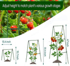 Small Size Garden Cucumber Trellis for Climbing Plants Outdoor, 47x16 inch A Frame Cucumber Trellis for Garden Raised Bed, Plant Support for Vegetable Vine Pea Bean, with Netting
