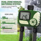 GMR Hose Timer for Watering, Water Timer, Irrigation Controller for Garden Hose Faucet, Programmable Automatic Watering System/Manual/Rain Delay, IP54 Waterproof