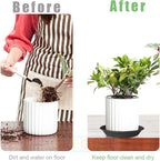 6 Pcs Plastic Plant Saucer 6 8 10 inch Assorted Sizes, Thick Multi Size Pack Plant Tray for Pots Indoors Potted Plant Water Catcher Tray Flower Planter Base Drainage Drip Dish Plate Outdoor