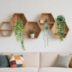 Fake Hanging Plants, 3pcs Artificial Small Potted Plants Fake Potted Greenery Faux Eucalyptus Mandala Vine Pea Pod for Home Indoor Outdoor Wall Garden Wedding Decoration