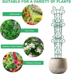 Plant Trellis for Potted Plants 4 Pack Stackable Indoor Outdoor Climbing Houseplant Support with Garden Wire for Pothos Hoya Ivy Flower