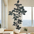 Artificial Rubber Tree 7.2FT(86in) Tall Faux Trees with Realistic Leaves, Fake Rubber Floor Potted Artificial Plants for Home Office Living Room Indoor Outdoor Decor (7.2feet,1Pack)