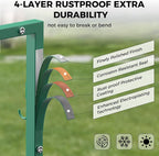 Garden Hose Holder with 2 Tool Hooks Heavy-Duty Freestanding Water Hose Holder Holds 160Ft Hoses, Rustproof Freestanding Hose Stand with 4 Spikes Hose Hanger Storage Rack for Outside, Yard, Lawn