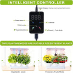 Indoor Herb Garden with Grow Light, Full Spectrum LED Planter for Kitchen Herbs & Houseplants, Height Adjustable Indoor Growing System for Home & Apartment Decor (Not Pots) (White, 16.5*6.5*4 inch)