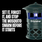 DynaTrap DT1130-GRSR 1/2 Acre Mosquito & Flying Insect Outdoor Trap and Killer – Kills Mosquitoes, Flies, Wasps, Gnats, & Other Flying Insects - Bug Zapper Alternative – Green