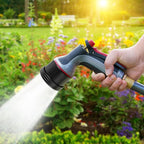 Dreyoo 1 Pack Water Nozzle with 3000 Tiny Holes, 3/4'' Aluminium Alloy Garden Hose Shower Head with PTFE Thread Seal Tape for Outdoor Watering Flowers, Plants, Greenhouse, Nurseryman (2.36'',Black)