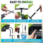 Solar Irrigation System for Garden - Skycow 2W Solar & USB Power Automatic Drip Irrigation Kit15 Potted Indoor Outdoor Garden Balcony Anti-Siphoning Plant Watering System 25 Timing Mode