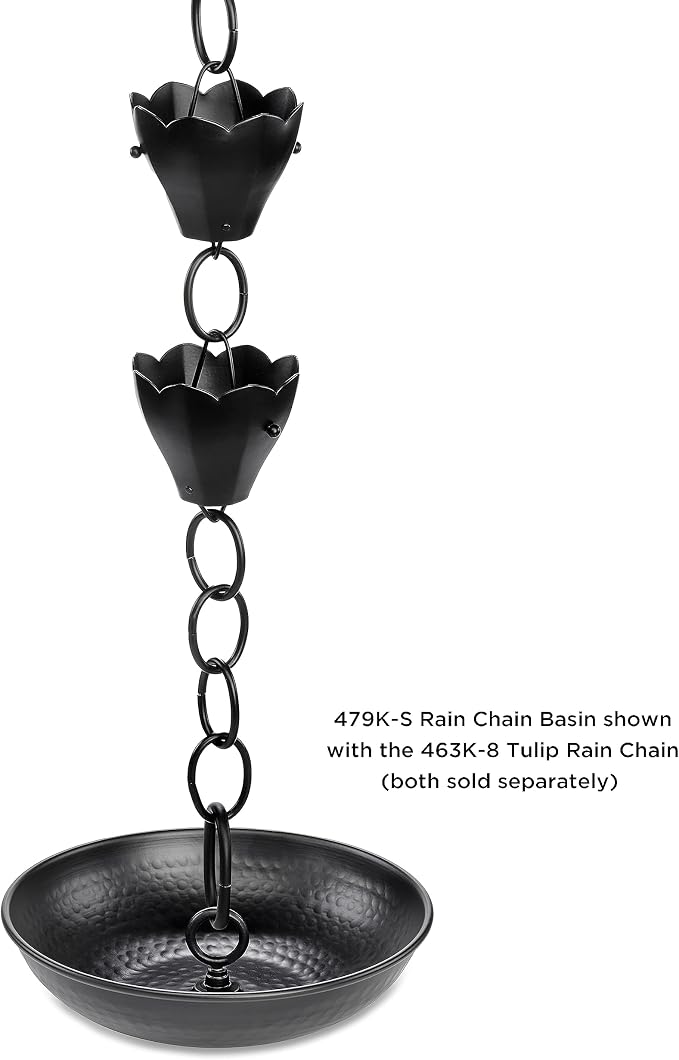 11" Aluminum Rain Chain Basin - by Good Directions