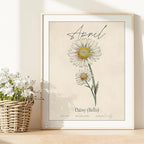 April Birth Flower Art Print - 8x10 (Unframed) | Capturing the Splendor of the April Birth Flower | Decor Accent for Birthdays and Special Occasions | Living Room Décor | Modern Home Décor