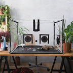 Large Still Air Box Mushroom Mycology Fume Hood Propagation StationsGrow Kit Mushroom Grow Bags Your Monotub Kit Mushroom Planting BagTent for Spores Horticulture Supplies （31.5 * 20.5 * 20.5inch）