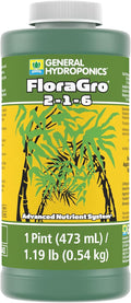 General Hydroponics FloraGro 2-1-6 Plant Food, Part of FloraSeries Advanced Nutrient System for Plants, 16 oz.
