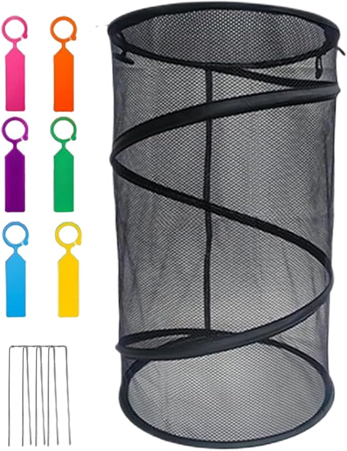 Plant Protectors from Animals – Foldable Breathable Round Plant Cover, Reusable Mesh Guard | Indoor Outdoor Garden Flower Pot Planter Winter Frost Freezing Patio Porch Walkway Farm Protection