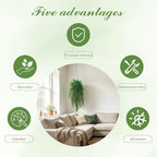 dallisten 4Pcs Fake Hanging Fern Plants for Outdoors, UV Resistant Artificial Ferns Greenery Vines Faux Trailing Plants for Indoor Wall Porch Wedding Boho Home Garden Decor(4PCS DeepGreen Ferns)