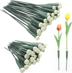 50 Pack Extendable Stem Water Tubes with Caps for Flowers, Extendable Vials for Floral Arrangements, Essential Florist Supplies (6 and 12 Inches)