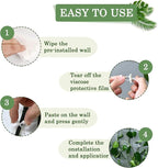 Tmofs 100Pcs Plant Climbing Wall Fixture Clips,Plant Fixer Invisible Wall Vines Fixing Clips Self-Adhesive Clips Plant Vine Traction for Indoor Outdoor Decoration and Cable Wire Fixing (White)