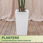 Palm Tree 6FT Artificial, 72in Tall Faux Palm Tree with 15.7 White Planter, Fake Potted Tree for Indoor & Outdoor Home Office Decor