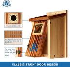 SISTERBIRD Premium Bluebird Houses for Outside, Bird Houses for Outside Suitable for Garden Decoration, Wooden Bird House, Blue Bird Houses for Outdoors Gift, Assembly Required