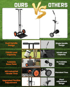 Plant Caddy with Wheels, USA Original Patent, Foldable Plant Dolly Cart with Adjustable Grabbing Arm and Strap, 176 Lbs Heavy Duty Plant Cart for Plant Pots, Indoor & Outdoor Use (Black)