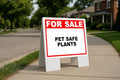 Pet Safe Plants For Sale White Red Black Folding Coroplast A-Frame with Double-Sided 23in x23in