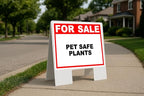 Pet Safe Plants For Sale White Red Black Folding Coroplast A-Frame with Double-Sided 23in x23in