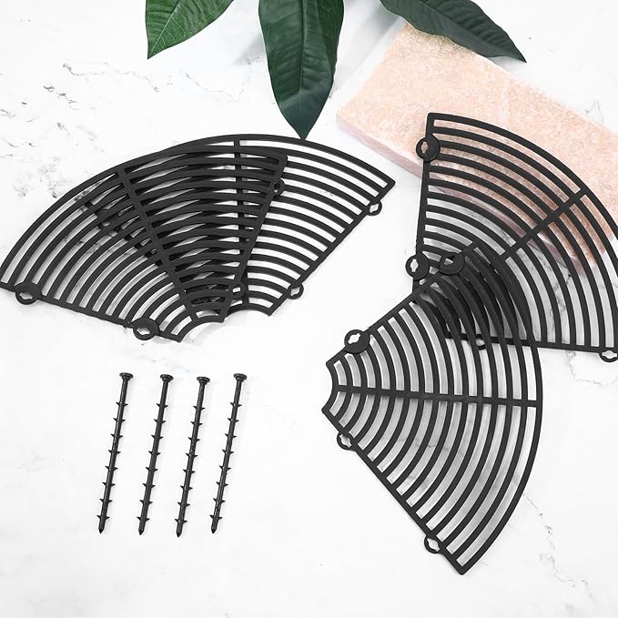 3 Pcs Plant Pot Cover, Plant Covers from Animals, Cuttable 11.8 Inch Soil Protectors, Keeps Cats, Animals Out, for Indoors Outdoors(Black)