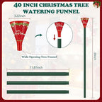 Christmas Tree Watering Funnel-39 Inch Adjustable 3-Section Long Funnel Spout Funnel Watering System Xmas Plant Watering Tool for Large Indoor Outdoor Plants (2)