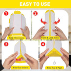 12 Pack Sticky Fly Traps, Fly Traps Outdoor/Indoor, Fly Stick, Fruit Fly Trap, Flying Insect Catcher Gnat Trap Killer for Flying Plant Insect Such as Mosquitos, Aphids, Leafminers, Fungus Gnats