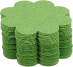 PATIKIL 3 Inch Plant Pot Hole Pad, 30 Pack Non-Woven Fabric Flower Shape Bonsai Bottom Soil Mat, Green