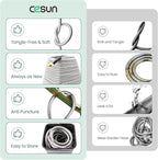 Cesun Short Garden Hose 3 feet, Metal Leader Water Hose, Heavy Duty and Lightweight Stainless Steel Water Pipe for RV, Outdoor, Yard, Lawn, 3ft x 5/8", Female to Male
