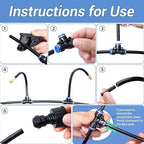 ASEVAT 50FT/66 Pcs Drip Irrigation Kit Plant Watering System Quick-Connect Micro Misting kit for Greenhouse Blank Distribution Tubing DIY Automatic Irrigation Equipment Set for Garden (50FT)