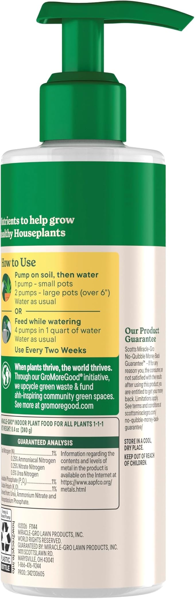 Miracle-Gro Indoor Potting Mix (6 qt.) and Plant Food (8 fl. oz.) for All Plant and Plant Care Leaf Protect & Shine (8 fl. oz.) - Bundle for Growing, Fertilizing, Protecting and Cleaning Houseplants