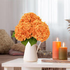 Leftover 3 Pcs Fall Hydrangea Artificial Flowers,21" Real Touch Faux Hydrangea Flowers and 3 PCS Butterflies Fall Hydrangea Stems,Fall Floral Arrangement Centerpiece Table,Wedding,Home Decor