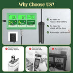 pH EC Continuous Monitor for Hydroponic, 6 in 1 WiFi EC PPM CF pH Meter, Digital pH TDS Temp Humidity Conductivity Monitor for DWC Hydroponic System, Aeroponic Gardening, Aquaponic