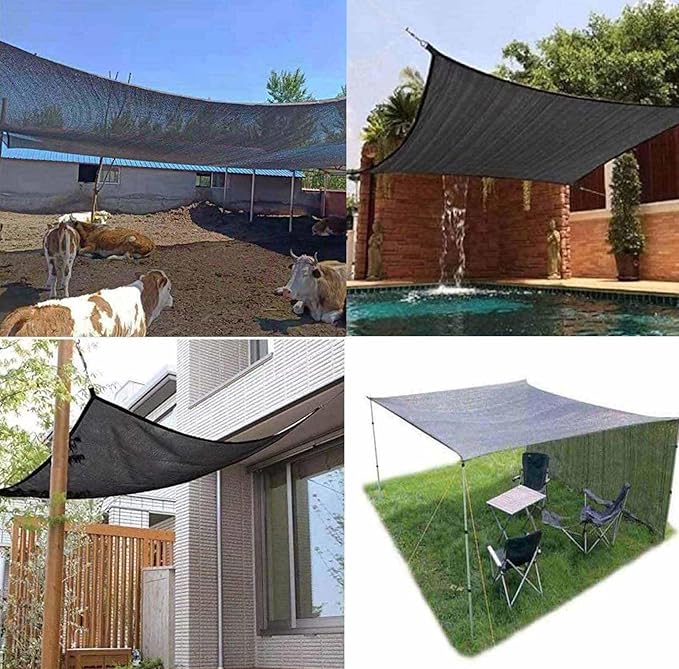 Sunshade Canopy for Garden Pergola Shade Cover 3X4m Breathable Mesh Shade Sail, Privacy Netting Outdoor Shade Shade Netting for Plants, Greenhouses, Patios,black-3x4m