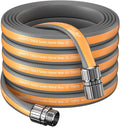 Giraffe Tools 75FT Garden Hose, 5/8" Lightweight Lay Flat Water Hose, No-Kink, Flexible Gardening Hose with Male to Female Aluminum Fitting, Customizable-Length Hose Pipe for Yard