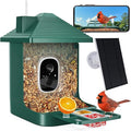 Bird Feeder with Camera,Smart Watching Birds,AI Identify Species 2K Live Video,2.4GHZ WiFi Solar Birds House Cameras for Outdoors,Motion Detection Instant Arrival Alerts,Ideal Present for Birds Lovers