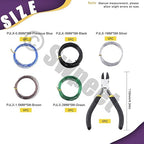 Swpeet 6Pcs 5 Sizes 0.8/1/ 1.5/2/ 3 mm Bonsai Training Wire 82 Feet Total with Wire Cutter, Aluminum Wire Bonsai Tool Kit, Bonsai Accessories for Bonsai Trees Indoor Garden DIY Tools