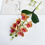 Fake Flowers, Elegant Realistic Design, PP, Orchid Decor Vase, Silk Bloom Arrangement, Long-Lasting, for Home, Bedroom, Bathroom, Living Room, Office