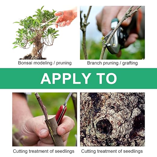 Tree Wound Pruning Sealer Healing Paste Lime Plaster Grease Professional Grade Plant Protector for Roses Fruit Trees Shrubs Bonsai Grafting Wound Care