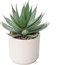 Briful Succulents Plants Artificial for Home Decor, Realistic Potted Fake Agave Plant, Cute Aloe Maguey Faux Plant, Bookshelf Tabletop Decor, Modern Farmhouse Home Bathroom Decorations