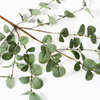 12 Pcs 27" Eucalyptus Stems Greenery Stems Eucalyptus Leaf Spray in Green Silk Plastic Plants Floral Artificial Plants for Home Party Wedding Decoration