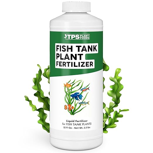 Fish Tank Plant Fertilizer – Liquid Plant Food for Aquarium Plants, Supports Healthy Growth & Vibrant Color, 32 oz
