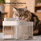 2026 Latest Cat Water Fountain, No Filter Cotton, App Monitoring Wastewater Separation Wireless Pet Fountain, 5000mAh Battery & Plug-in, 3L/101oz Water Dispenser for Cats Indoor, 2.4G Wi-Fi