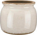 Vintage Planter Large Ceramic Plants Pot Pure Beige Vintage Crack Cottage Scroll Vase Flower Vase Pot Indoor Plants Home Decor Farmhouse Antique Decorative Gifts
