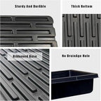 RooTrimmer 10 Pack 1020 Trays No Holes and 10 Pack 4.3" Deep 32 Cell Seed Starter Trays, 20" x 10" - Heavy Duty Plastic Nursery Flats for Seed Germination & Plant Propagation (10 Sets)